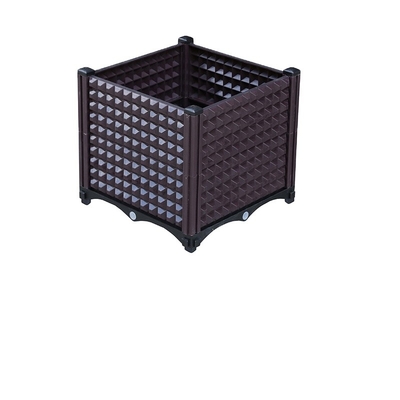 Caixas plásticas quadradas modernas decorativas do plantador dos PP grandes para o balcão