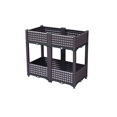 Resistente UV exterior das caixas plásticas móveis do crescimento vegetal da dupla camada