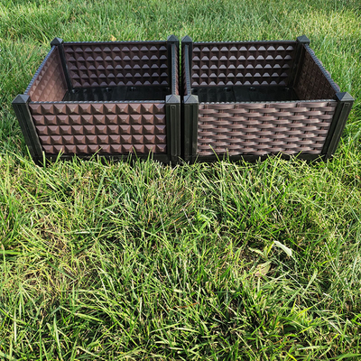 Caixas de plantador elevadas de plástico elevadas para vegetais e flores ao ar livre