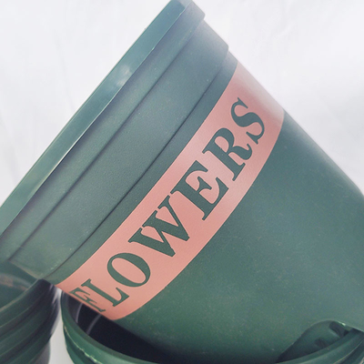 Resistência plástica plástica redonda da colisão do recipiente da planta dos potenciômetros de flor de 0,5 galões