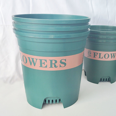 jardim 2gallon em volta da capacidade maior alta plástica de potenciômetros de flor 22cm