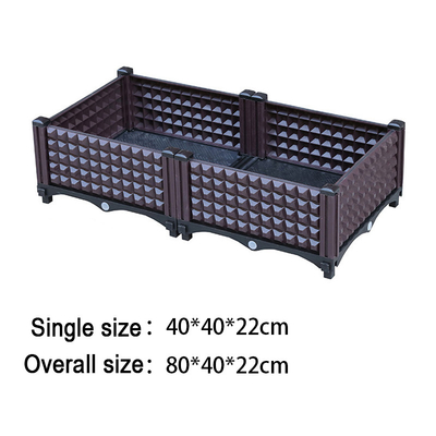 Resistência de corrosão engrossada moderna de Herb Plastic Planter On Wheels