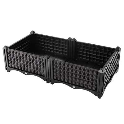 Os frutos da flor crescem o plantador plástico em resistente UV multifuncional das rodas