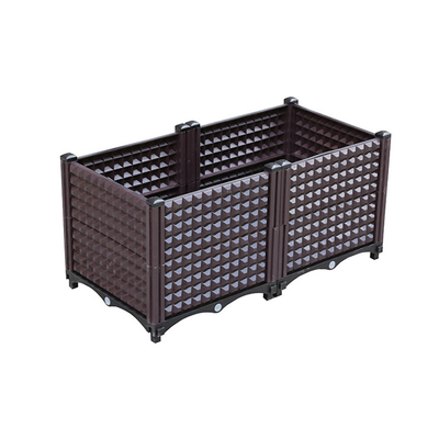 37cm Herb Planter Box Antioxidant plástico alto 24 caixas plásticas do plantador da polegada