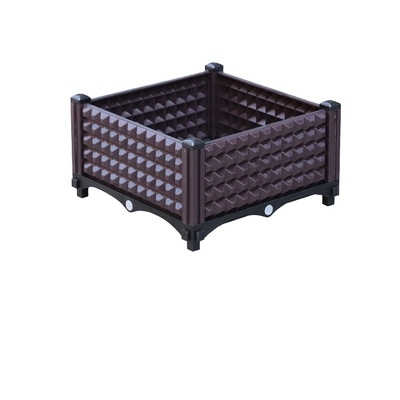 Caixas plásticas quadradas modernas decorativas do plantador dos PP grandes para o balcão