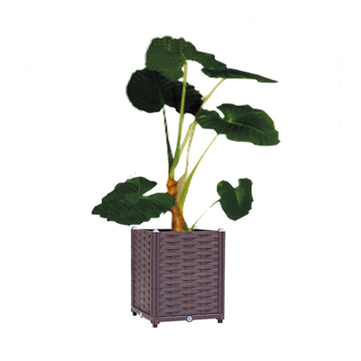 O plantador plástico do grande quadrado multifuncional encaixota camas de flor aumentadas plásticas do OEM