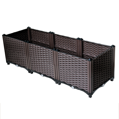 Prova de fogo alta plástica vegetal exterior da caixa 37cm do plantador do jardim