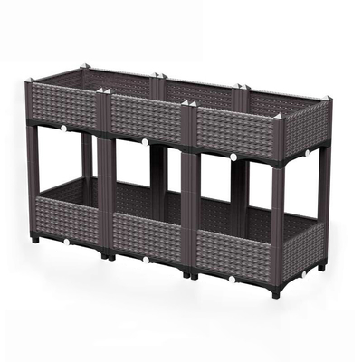 Caixa ereta plástica Multilayer 120*40*67cm do plantador para o balcão