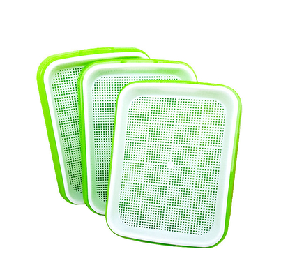 semente hidropônica plástica larga Sprouter Tray With Lid Anti Corrosion das bandejas de 24.5cm