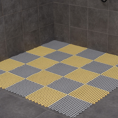 Esteira de emenda sustentável 30*30CM de Mat Anti Slip Toilet Floor do assoalho