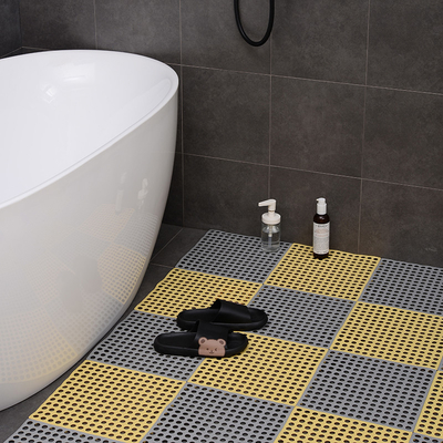 Esteira de emenda sustentável 30*30CM de Mat Anti Slip Toilet Floor do assoalho