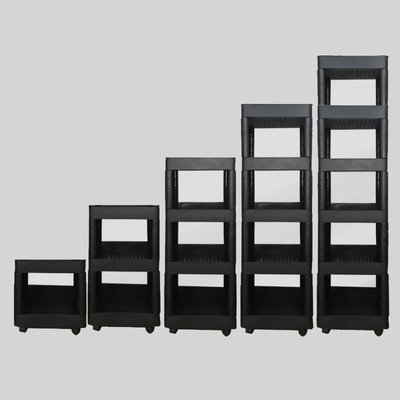 Fácil montar as rodas plásticas do trole quatro do armazenamento da cozinha Multilayer da casa