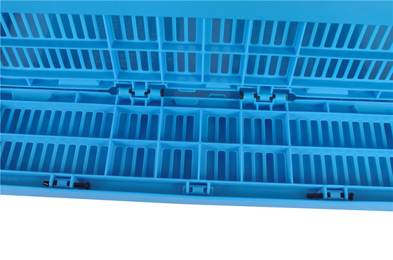 Cesta de dobramento plástica ventilada agrícola/umidade dobrável das caixas plásticas - prova