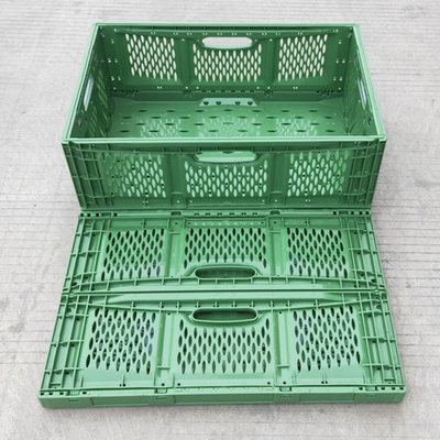 Transporte vegetal de dobramento plástico personalizado do alimento da cesta dos supermercados