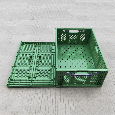 Transporte vegetal de dobramento plástico personalizado do alimento da cesta dos supermercados